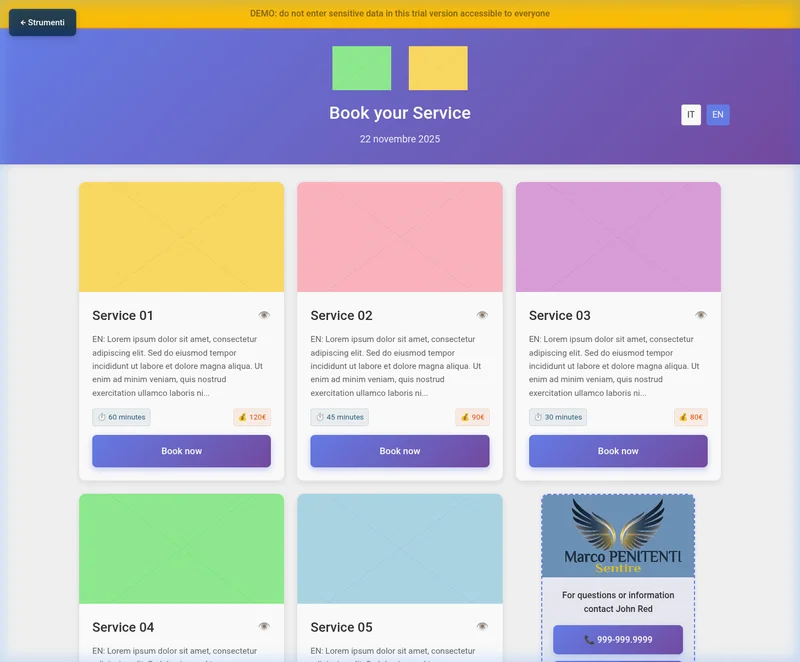 GetIn Booking System